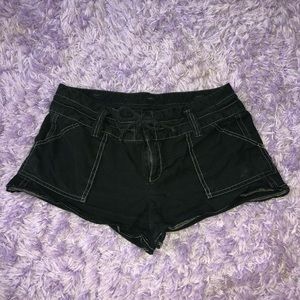 Free People black shorts with stitching